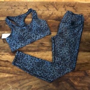 ALLFENIX Leopard Leggings and Bra Large